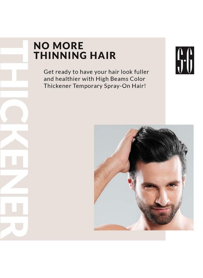 Salon Grafix High Beams Color Thickener Temporary Spray - Jet Black for Unisex - 2.7 oz Hair Color