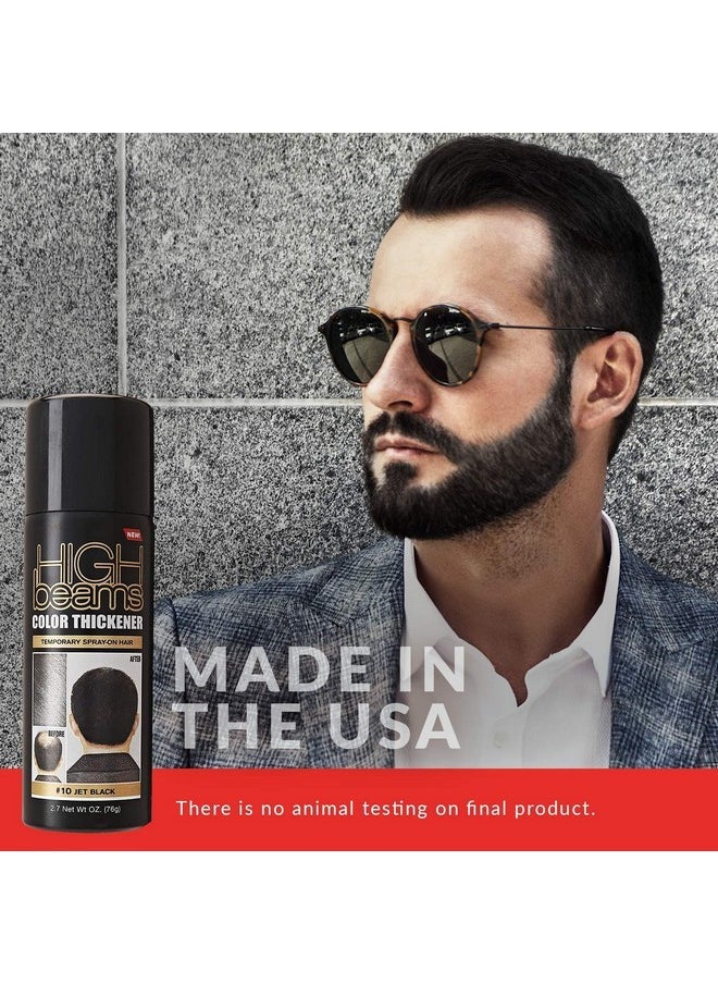 Salon Grafix High Beams Color Thickener Temporary Spray - Jet Black for Unisex - 2.7 oz Hair Color