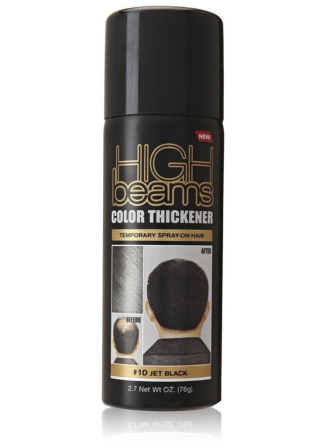 Salon Grafix High Beams Color Thickener Temporary Spray - Jet Black for Unisex - 2.7 oz Hair Color