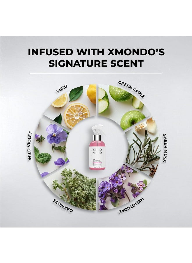 XMONDO Hair Salty Sea Salt Spray - Vegan Formula with Natural Minerals, Seaweed Extracts, and Baobab Oil to Fight Static, Enhance Hydration, and Add Shine, 6 Fl Oz 1-Pack