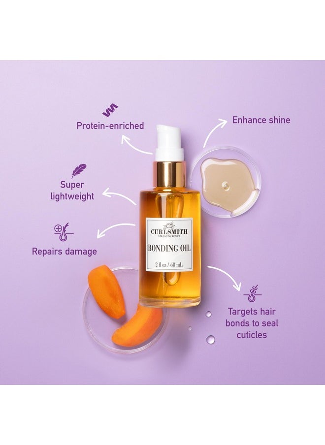 CURLSMITH - Bonding Oil, Lightweight Finishing Oil, For All Hair Types Including Dry & Damaged (60ml/2 fl oz)