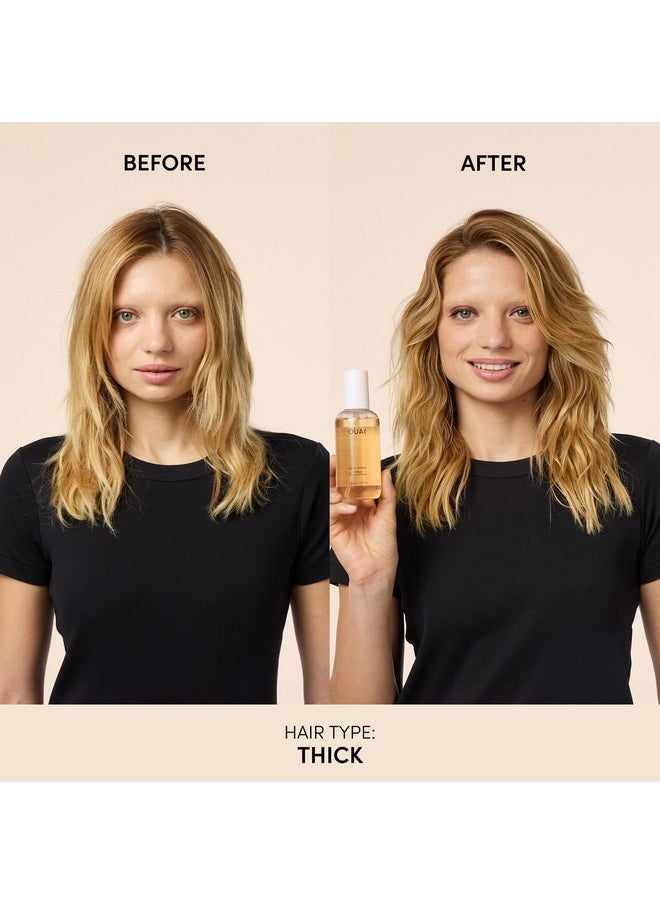 OUAI Wave Spray - Texture Spray for Hair with Coconut Oil & Rice Protein - Adds Texture, Volume & Shine for Beach Waves - Paraben Free, Safe for Color & Keratin-Treated Hair (6 fl oz)