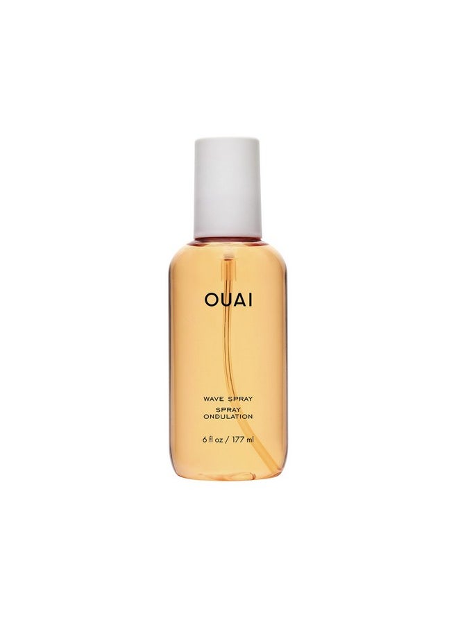OUAI Wave Spray - Texture Spray for Hair with Coconut Oil & Rice Protein - Adds Texture, Volume & Shine for Beach Waves - Paraben Free, Safe for Color & Keratin-Treated Hair (6 fl oz)