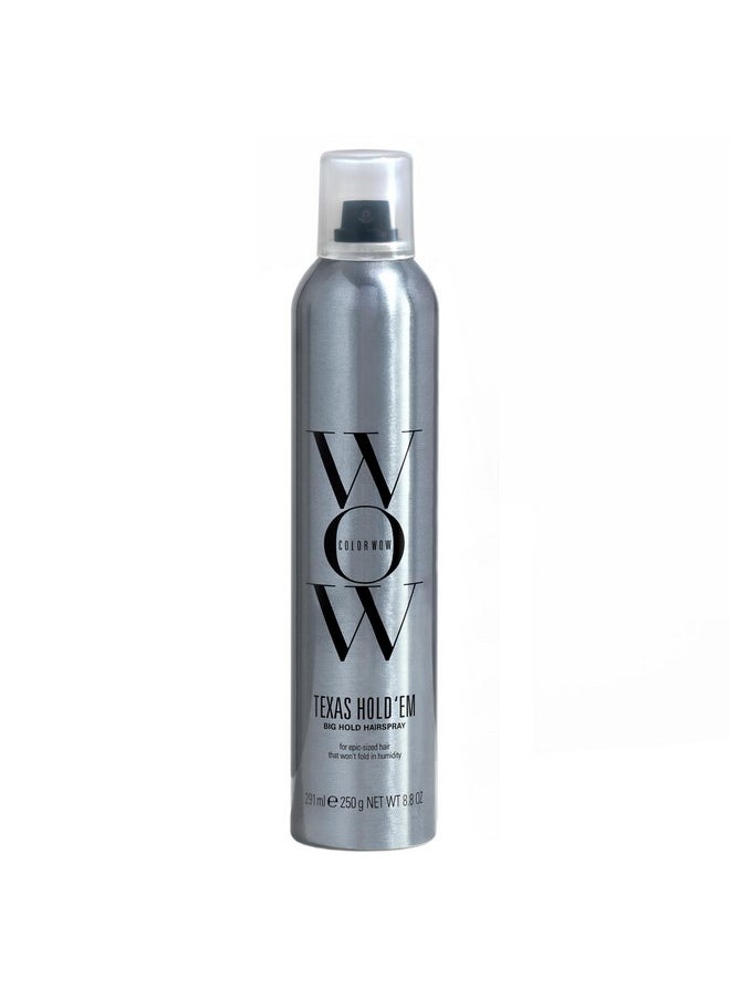 COLOR WOW Texas Hold 'Em Big Hold Hairspray - Hair Spray Extra Hold for all-day styles | UV + Heat Protectant | Less wet, fast-drying