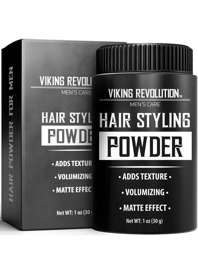 Viking Revolution Hair Styling Powder for Men - Hair Powder for Men Easy to Apply Hair Texture Powder for Men Mattifying and Volumizing Mens Hair Powder Residue Free Texturizing Powder (1 Oz - 1 Pack)