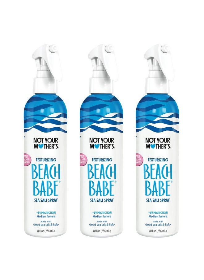 Not Your Mother's Beach Babe Sea Salt Spray (3-Pack) - 8 fl oz - Texturizing Spray for Tousled Hair - Add Texture and Grit to Hair with a Matte Finish