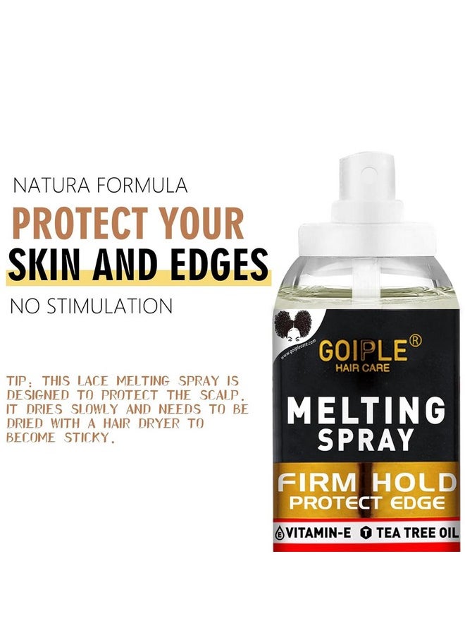 Lace Tint Melting Spray Set, Natural Finishing Lace Color for Women's Hair Wigs, Toupees & Hairpieces (Light Brown)