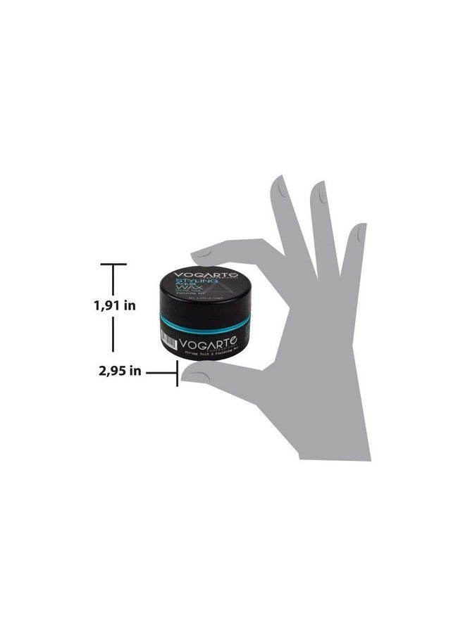VOGARTE Hair Styling Aqua Wax for Men, Strong Hold & Shiny Finish, 3.52 oz