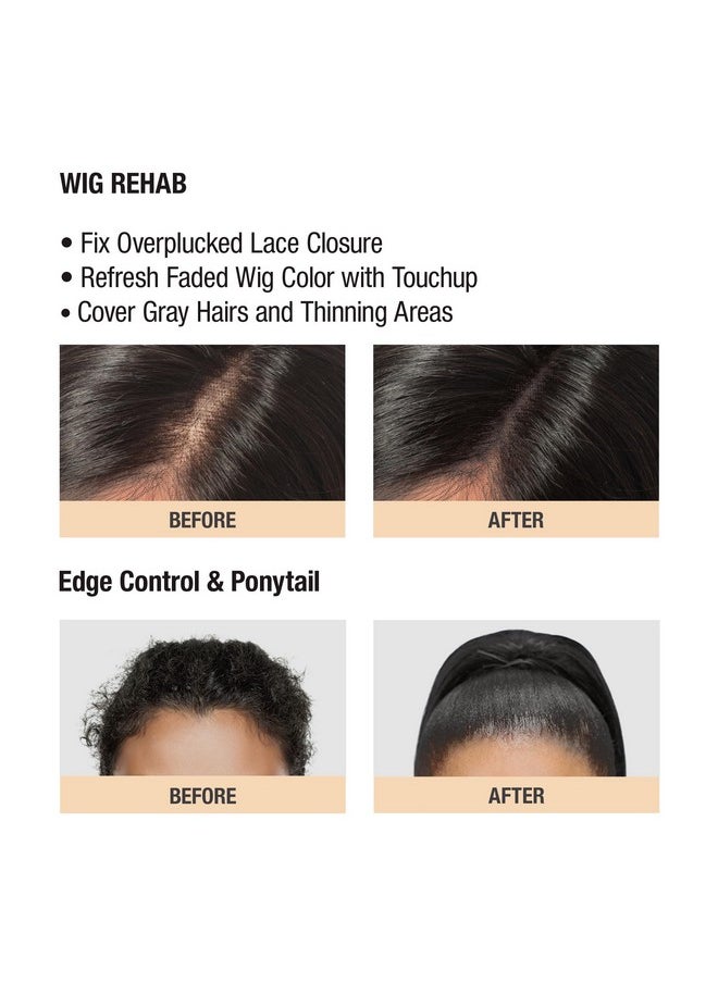 Red by Kiss Hair Wax Stick 24HR Max Hold Edge Fixer Edge Control Pomade Non-Sticky, Non-Oily Flake Free Hair Styling Wax 2.7 oz. (Natural Black)