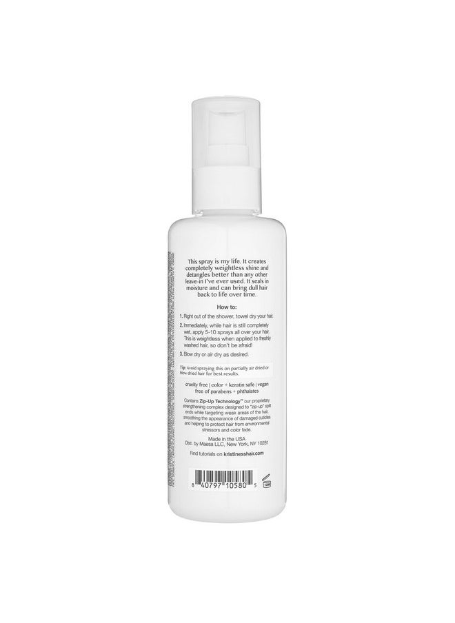 Kristin Ess Hair Weightless Shine Working Hair Serum for Dry Damaged Hair - Frizz Taming, Anti Breakage, Moisture Locking + Shine Enhancing - Color + Keratin Safe, 1.7 fl. oz.