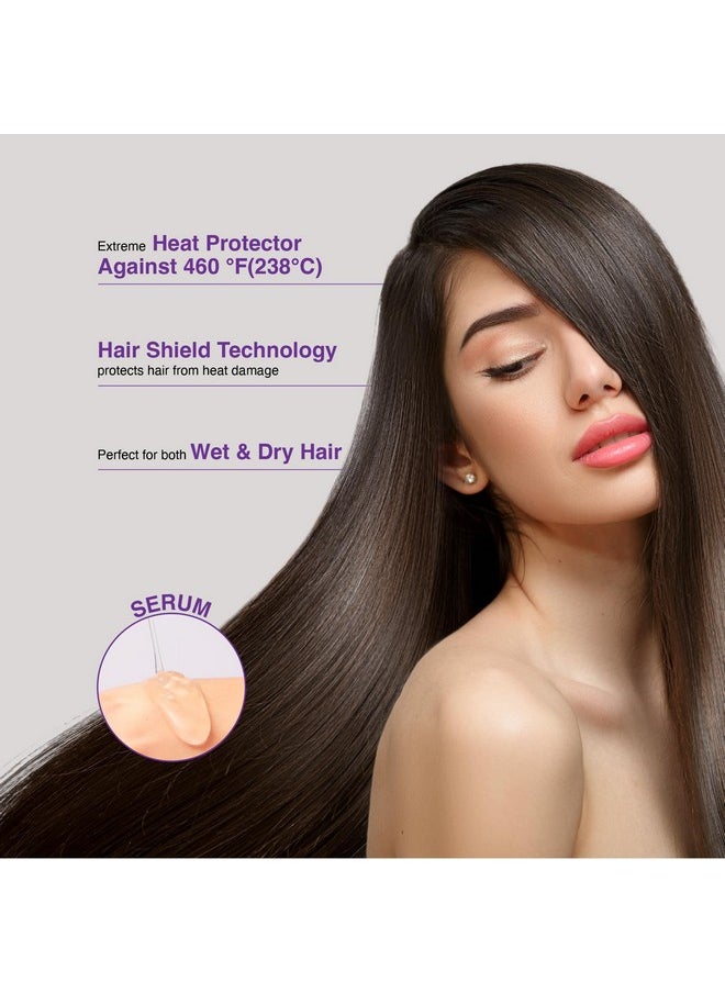 Red by Kiss Heat Protector Hair Styling Serum, Thermal Protection Ultra Shine Oil Serum, Protects Hair form Heat Damage, Anti Frizz Strengthening Hydrating (2 Fl Oz)