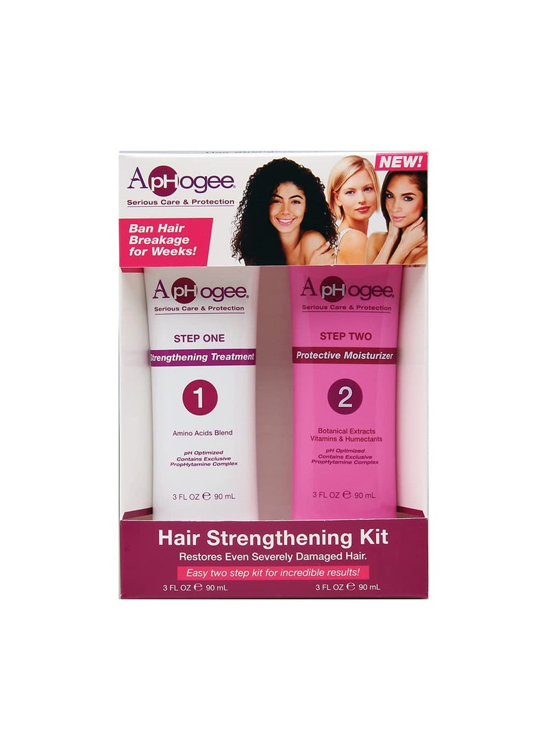 Aphogee Hair Strengthening Kit, 2 Count, 6 Fl.Oz