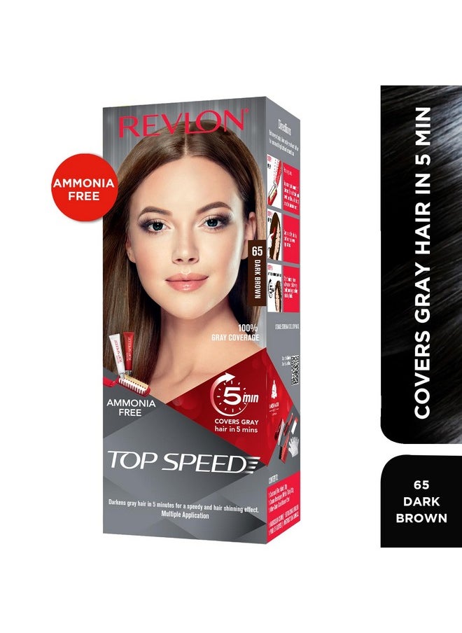 Top Speed Hair Color, Dark Brown 65, 20 G,20G, 15 Ml
