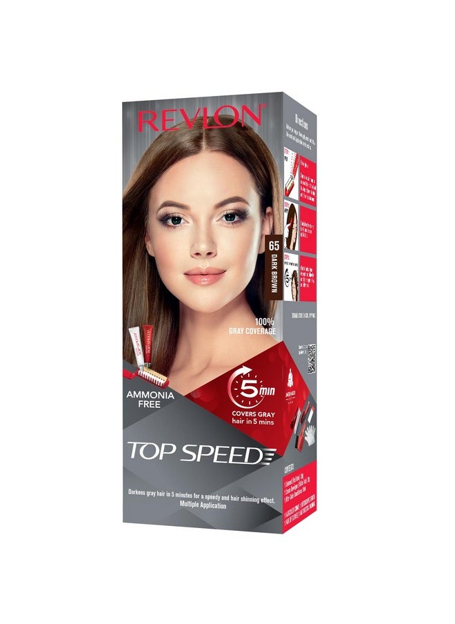 Top Speed Hair Color, Dark Brown 65, 20 G,20G, 15 Ml