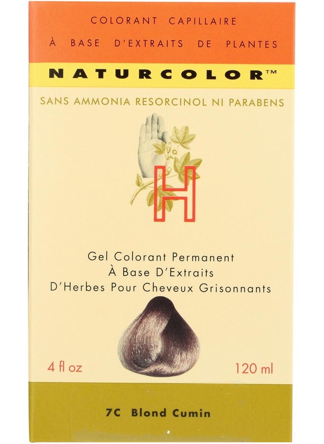naturcolor Haircolor Hair Dye, 7C - Caraway Blonde, 4 Ounce (7C)