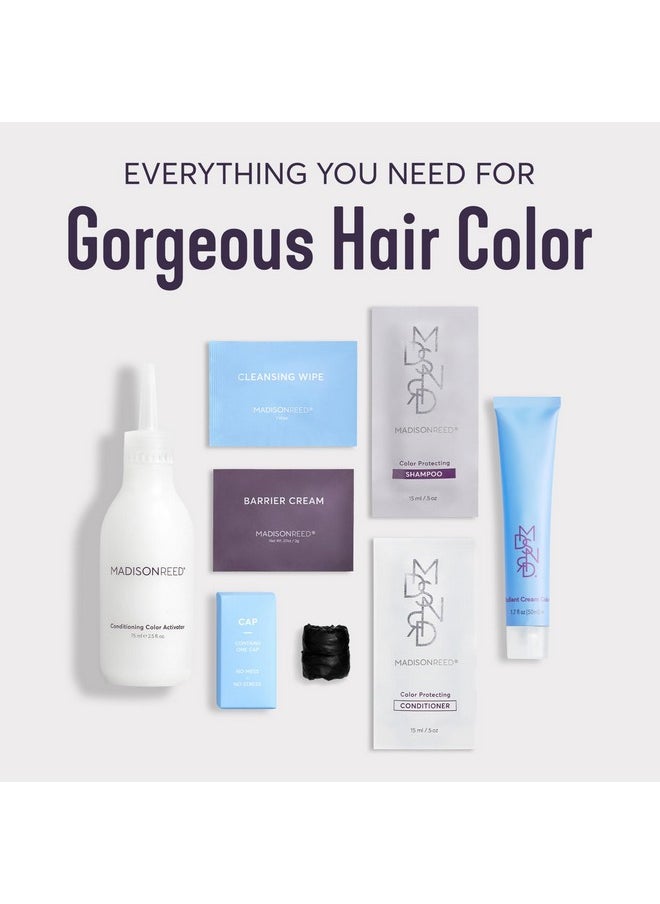 Madison Reed Radiant Hair Color Kit, Medium Neutral Brown for 100% Gray Coverage of Resistant Gray Hair, Ammonia-Free, 5.5NNA Dosolo Brown, Permanent Hair Dye, Pack of 2