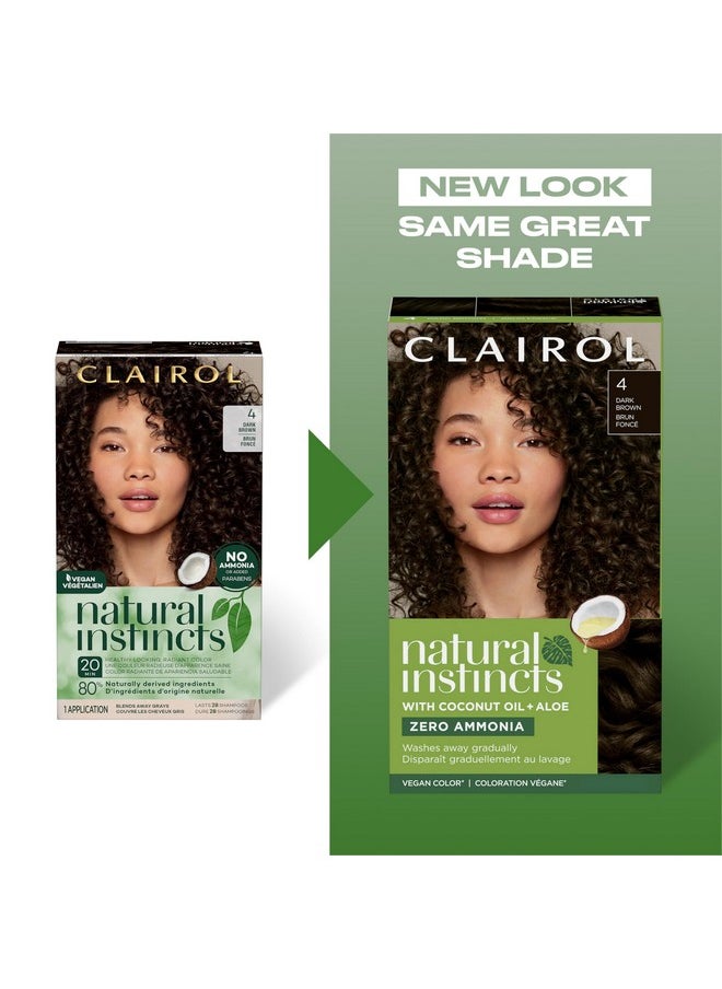 Clairol Natural Instincts Demi-Permanent Hair Dye, 5R Medium Auburn Hair Color, Pack of 1