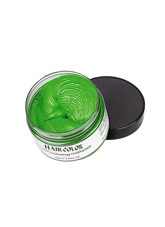 Green Hair Spray,Temporary Hair Color Wax,Hair Color Spray Wax, Natural Hair Coloring Wax Material Disposable Hair Styling Clays Ash for Cosplay,Party,Masquerade, Halloween.etc (Green, 1 Pack)