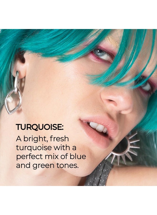 XMONDO Color Turquoise Depositing Mask & Semi-Permanent Turquoise Dye | Infused with Bond Booster Technology & Hyaluronic Acid for Nourishment, Revitalization & Repair, Vegan Formula, 8 Fl Oz 1-Pack