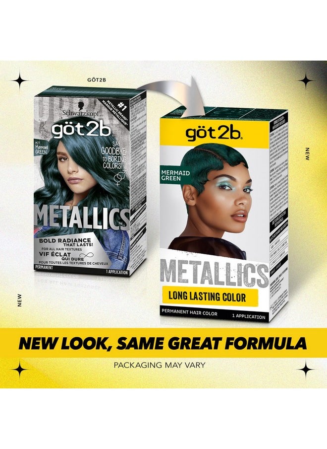 Got2b Metallics Permanent Hair Color, M77 Mermaid Green