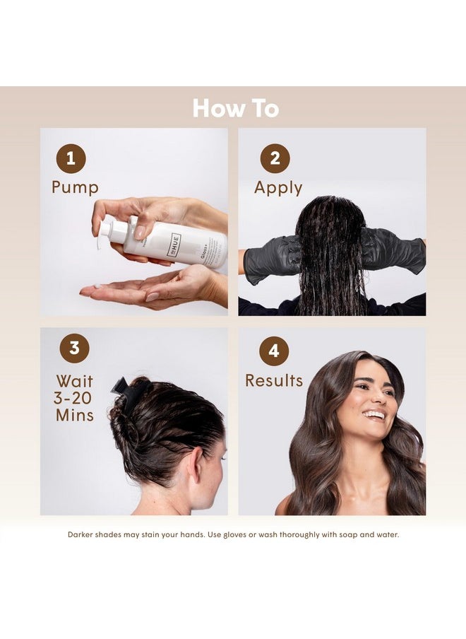 dpHUE Gloss+, Cool Medium Brown - 6.5 oz (8-12 Applications) - Semi-Permanent Hair Color & Conditioner - Lasts Up to Eight Washes - Paraben, SLS & SLES Sulfate Free - Vegan, Leaping Bunny Certified