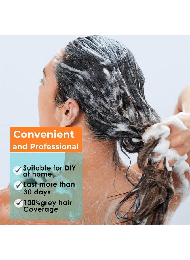 TSSPLUS 500ml Hair Coloring Shampoo Organic Natural Black Hair Dye for Women Men Cover Gray White Hair, Instant Hair Colouring (Light Brown)