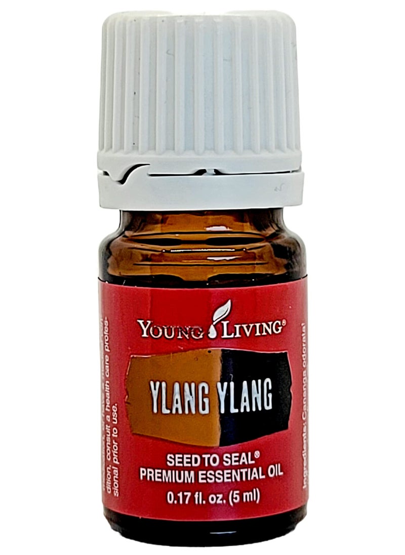 Young Living Ylang Ylang Essential Oil 5ml - Known Romantic Appeal , Has a Calming and Balancing Aroma , Smooth and Happy Heart - Promotes the Appearance of Healthy-Looking Skin and Shiny Hair