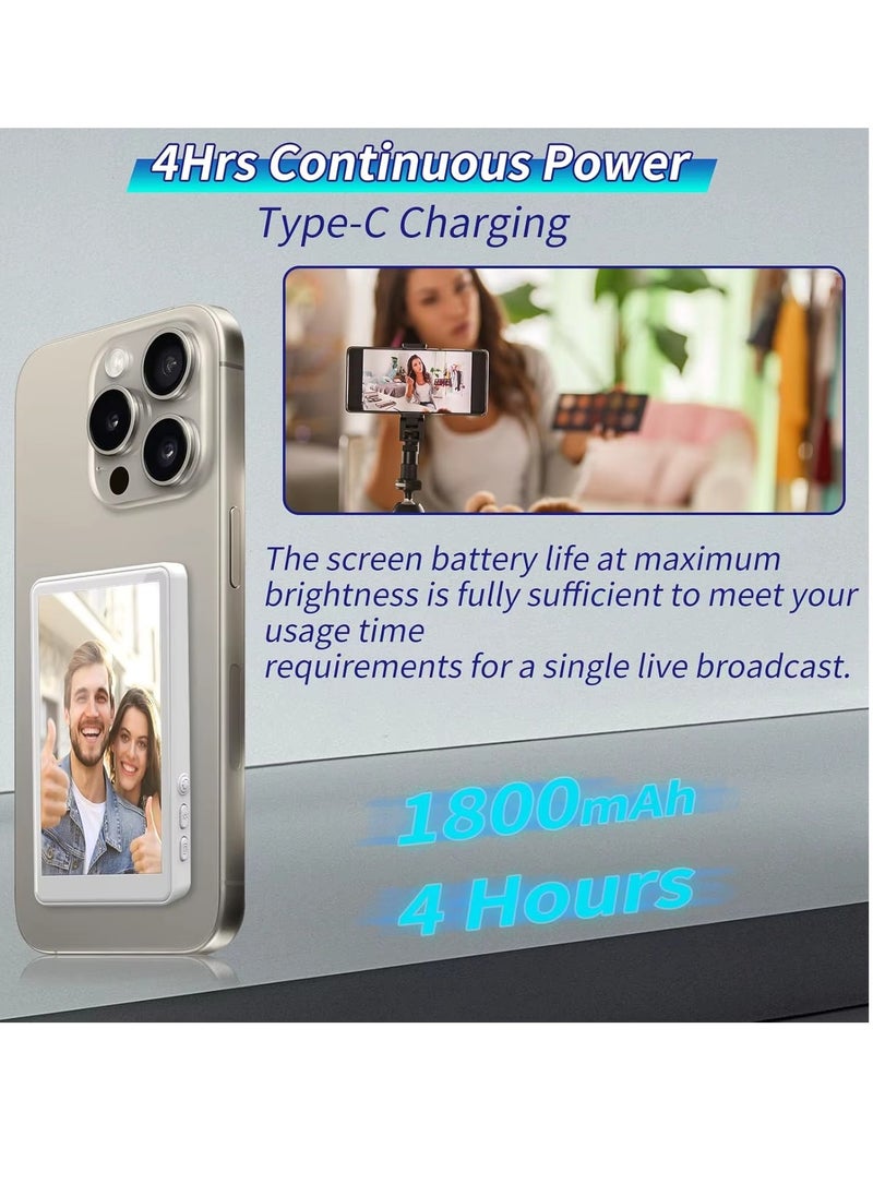 2025 Magnetic Wireless Phone Selfie Monitor – 4