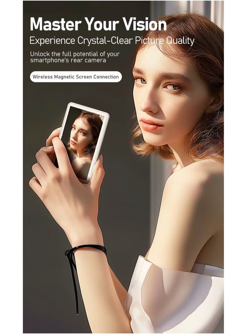 2025 Magnetic Wireless Phone Selfie Monitor – 4