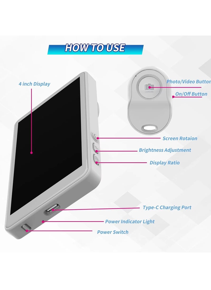 2025 Magnetic Wireless Phone Selfie Monitor – 4