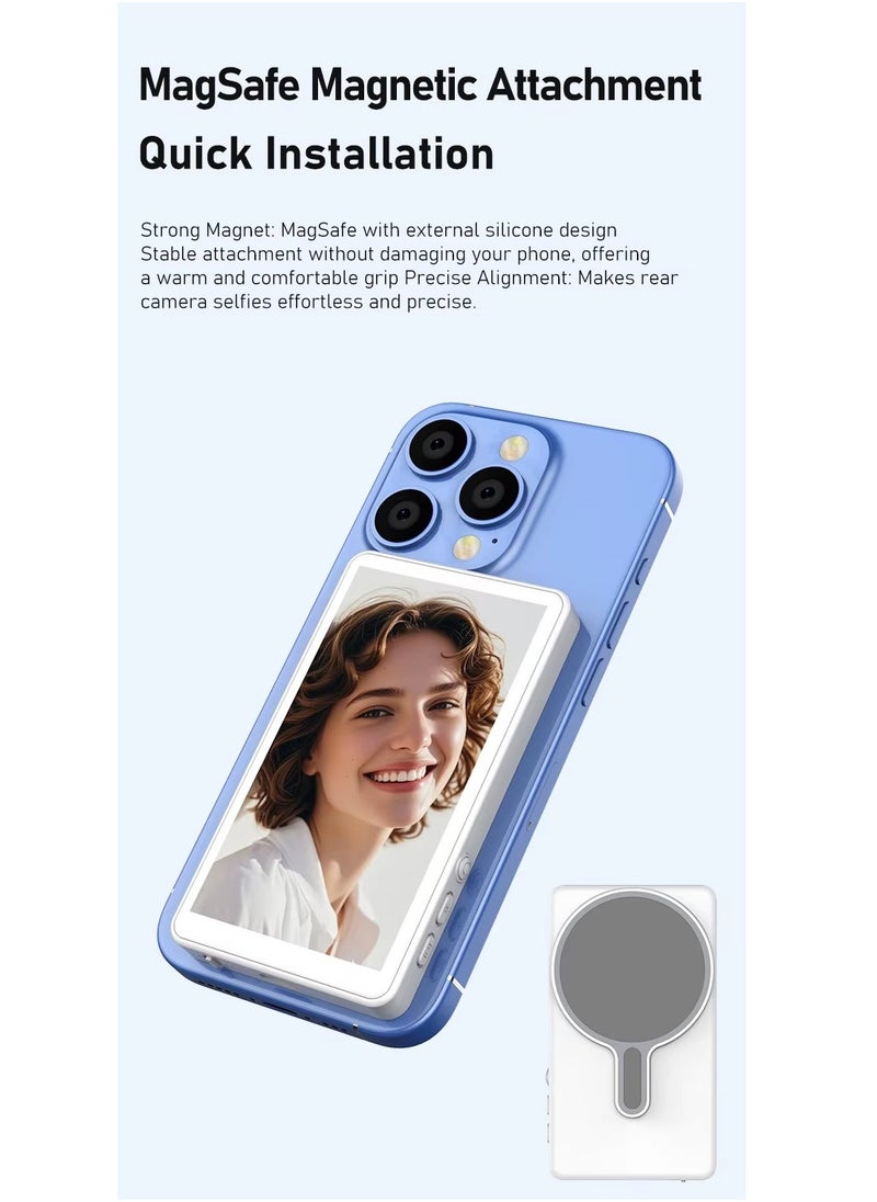 2025 Magnetic Wireless Phone Selfie Monitor – 4