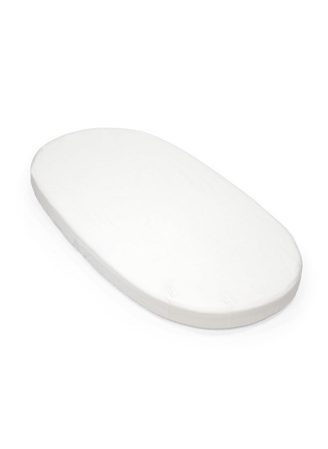 Stokke Sleepi Fitted Sheet V3, White - Soft Sheets for Sweet Dreams - Made for Stokke Sleepi Bed - 100% Fine Cotton Percale - Washable