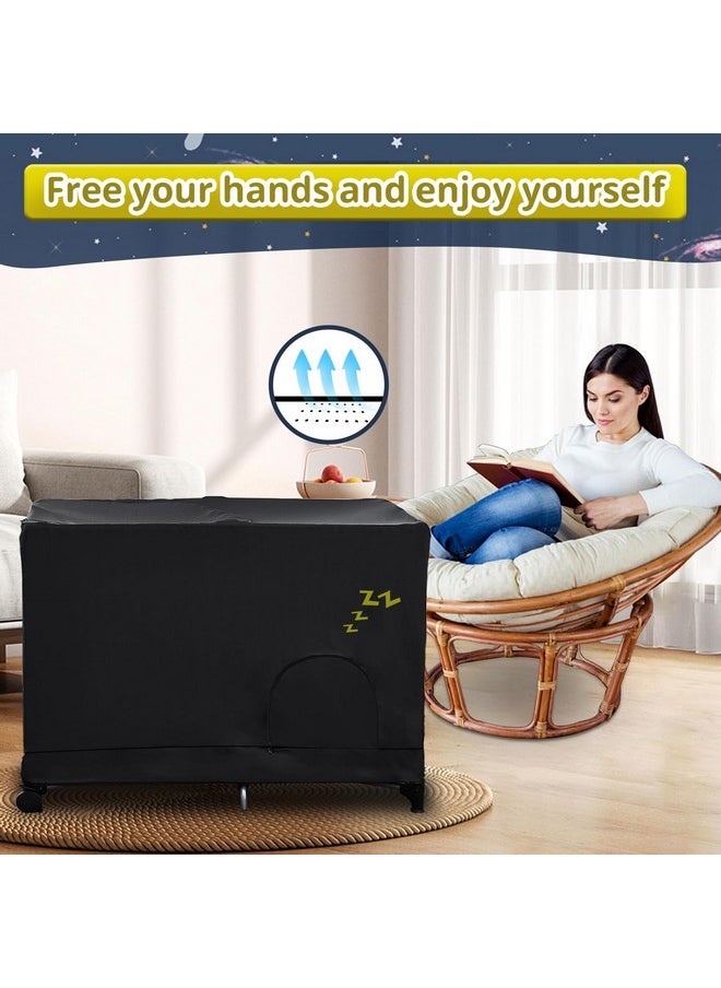 South to East Pack N Play Blackout Cover, Portable Stretchy Blackout Tent for Travel Crib, Breathable Cover for Pack and Play, Blocks 90% of Light with Optimal Airflow, Blackout Pod for Baby Sleep