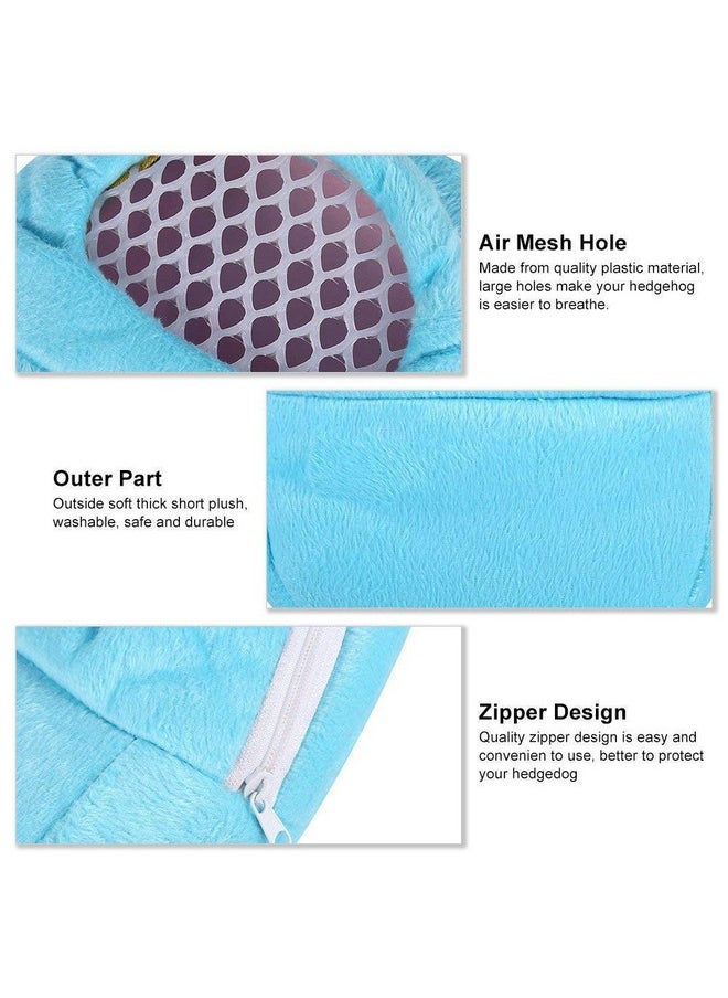 Yosoo Portable African Hedgehog Hamster Breathable Pet Dog Carrier Bags Handbags Puppy Cat Travel Backpack (S, White Mesh - Blue)
