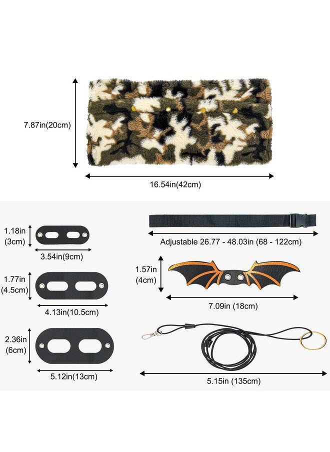 Avont Bearded Dragon Sling Carrier with Leash & Harness Set, Small Pet Carrier Pack for Outdoor Travel -Camo