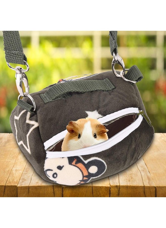 Hamster Carrier Bag, Portable Breathable Travel Carrier Outdoor Hangbag Small Pets Carrier Bag Outgoing Carrier for Squirrel Guinea Pig Chinchilla
