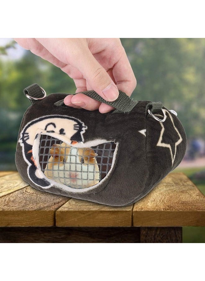 Hamster Carrier Bag, Portable Breathable Travel Carrier Outdoor Hangbag Small Pets Carrier Bag Outgoing Carrier for Squirrel Guinea Pig Chinchilla