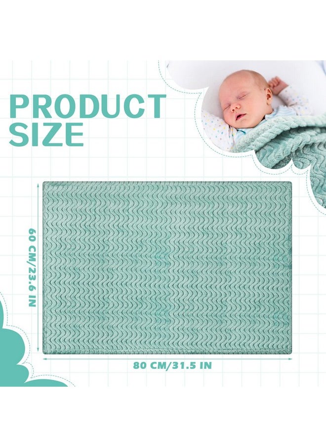 Frienda 4 Pcs Baby Fuzzy Blanket Fluffy Baby Blanket for Boys Girls Soft Warm Infant Newborn Toddler Receiving Nursery Bed Supplies, 32 x 24 Inch(Classic Color)