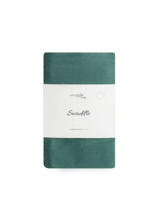 snuggle me Swaddle | Organic Cotton Swaddle Blanket, Soft Stretch, 47 x 47 inches (Moss)
