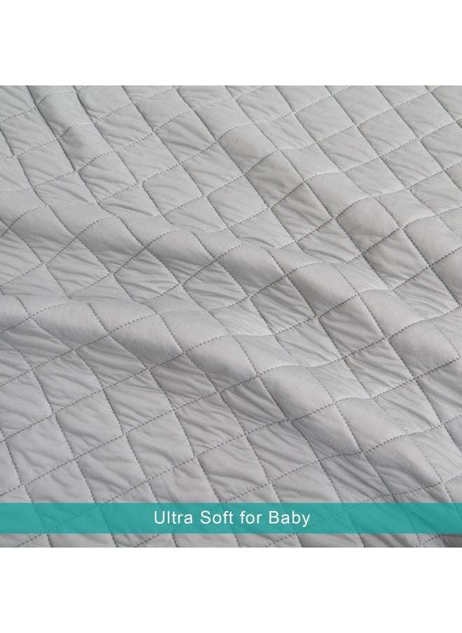Toddler Blanket for Daycare, Baby Crib Nap Blankets Comforter, Quilted Kids Cot Bed Blanket 30