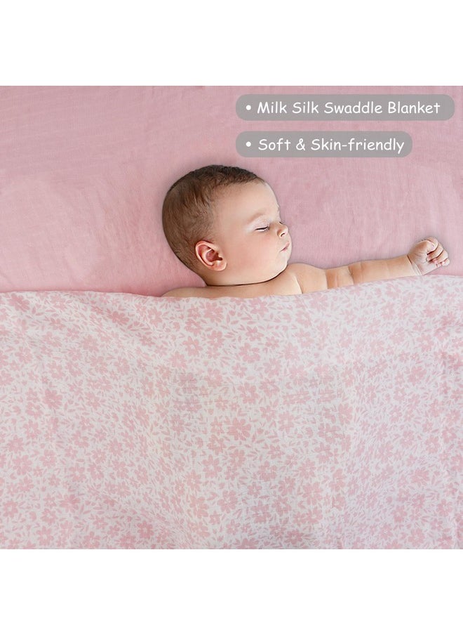 Softan 2 Pack Muslin Swaddle Blankets for Newborn, 36 x 40 inches Muslin Baby Receiving Blankets for Boys and Girls，Baby Newborn Gifts
