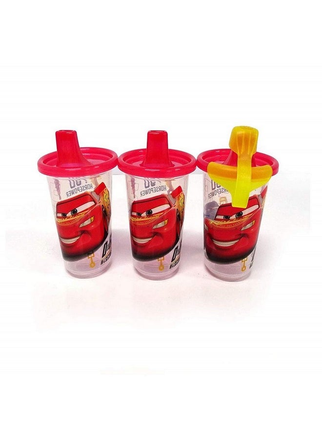 The First Years Plastic Disney Take & Toss Sippy, 10 Ounce, 3 Pack Cars