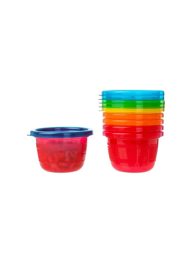 The First Years Take & Toss Spill Proof Party Pack - Rainbow Party Pack - Toddler Straw Cups, Kids Bowls, and Snack Cups - Ages 18 Months and Up - 30 Count