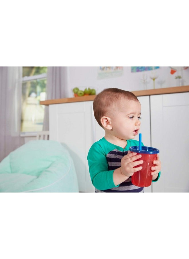 The First Years Take & Toss Spill Proof Party Pack - Rainbow Party Pack - Toddler Straw Cups, Kids Bowls, and Snack Cups - Ages 18 Months and Up - 30 Count