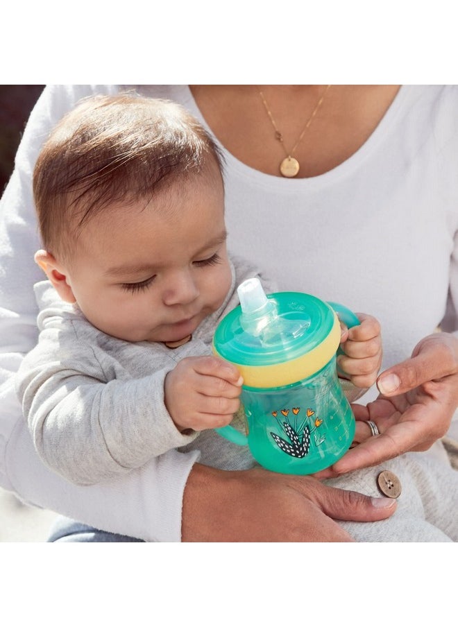 The First Years Soft Spout Trainer Toddler Cups - Leopard and Toucan -Jungle Themed Trainer Sippy Cups for Toddlers - 2 Count