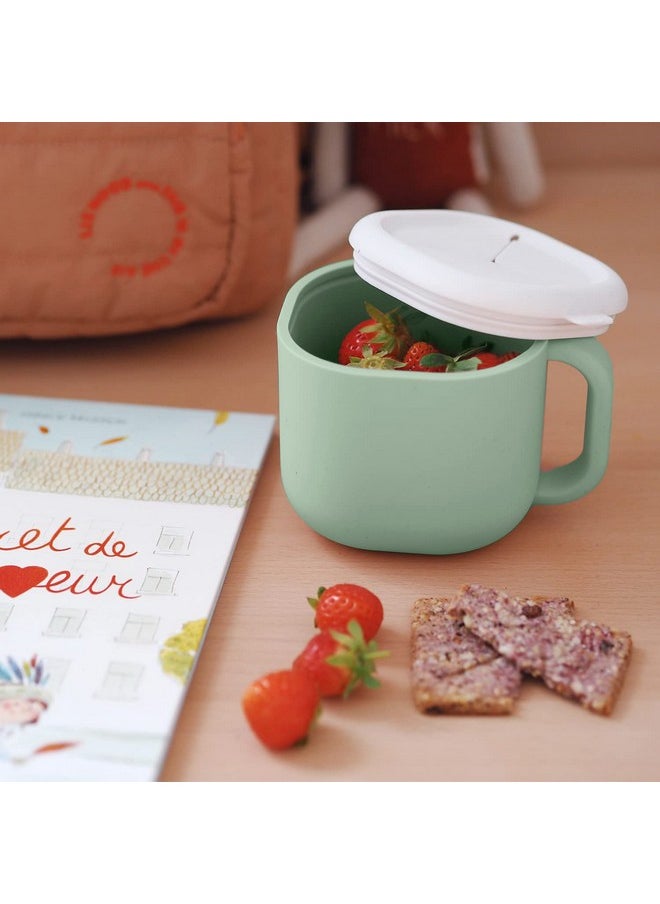 Pick 'n' Snack Silicone Snack Cup - Sage Green