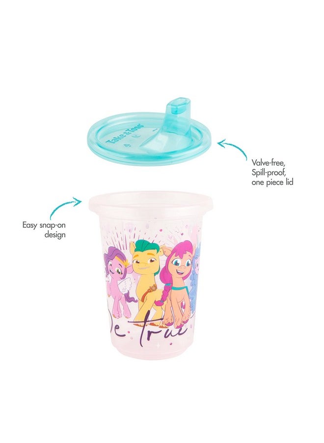 The First Years Take & Toss My Little Pony Sippy Cups - Reusable Toddlers Cups with Lids - Kids Party Pack with 2 Travel Caps - 10 Oz - 10 Count