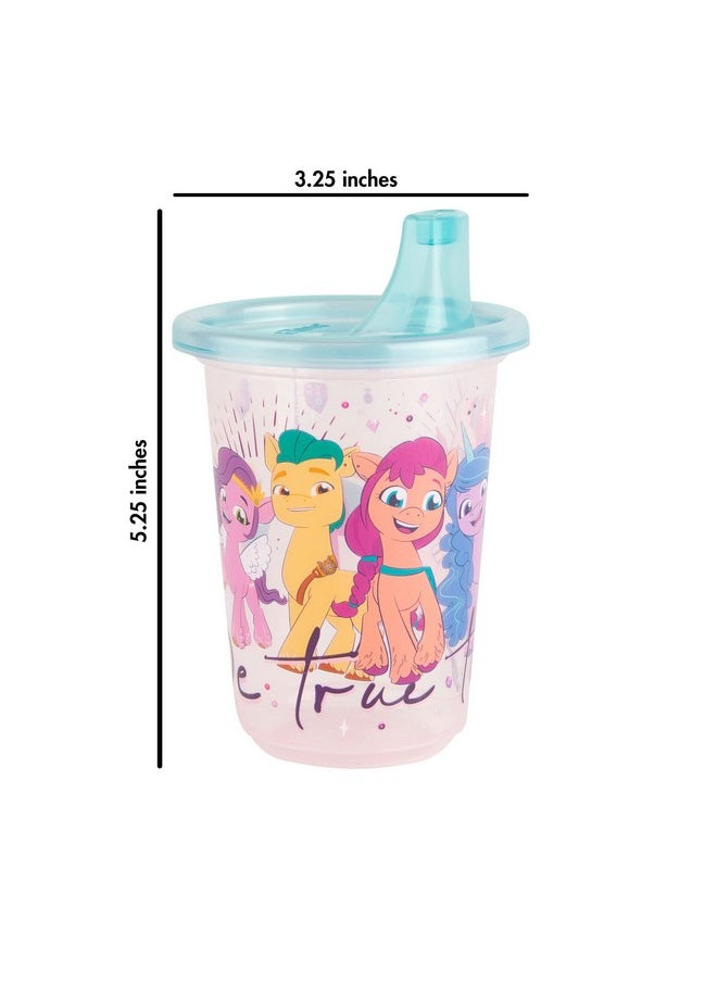 The First Years Take & Toss My Little Pony Sippy Cups - Reusable Toddlers Cups with Lids - Kids Party Pack with 2 Travel Caps - 10 Oz - 10 Count