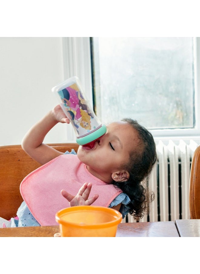 The First Years Disney Princess Kids Insulated Sippy Cups - Dishwasher Safe Spill Proof Toddler Cups - Ages 12 Months and Up - 9 Ounces - 2 Count
