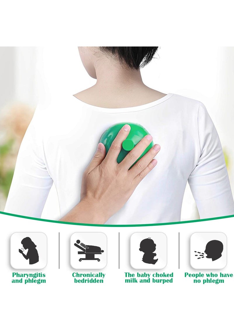 Silicone Chest Percussion Cup   Chest Physical Therapy AidsCPT, Helps to Break up Mucus by Percussion and Postural Drainage, Professional Palm Sputum Remover